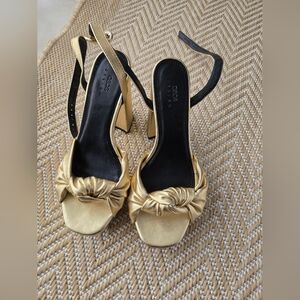 ASOS DESIGN  knotted platform sandals.  Size 7